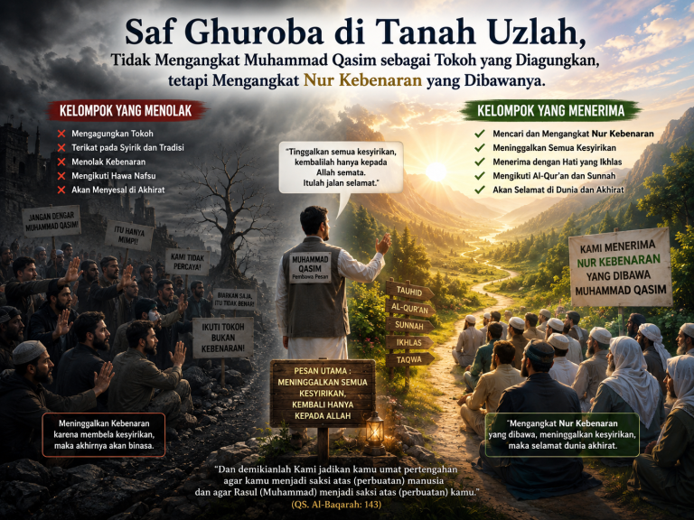 Saf Ghuroba di Tanah Uzlah, Tidak Mengangkat Qasim sebagai Tokoh yang Diagungkan, tetapi Mengangkat Nur Kebenaran yang Dibawanya