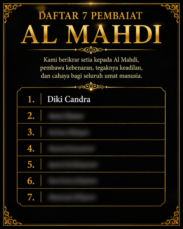 Dari 7 Nama, Kang Diki Berada di Urutan Nomor 1
