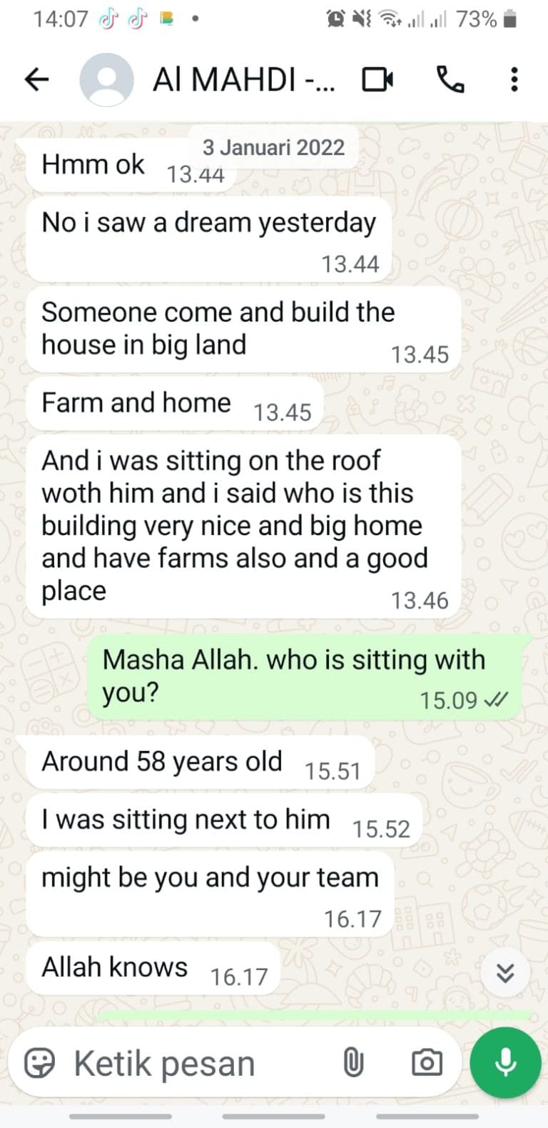 Muhammad Qasim Memimpikan kang Diki Candra & Tim nya Membangun Fondasi Peradaban Islam (rumah) dan Ketahanan Hidup Umat (farming)